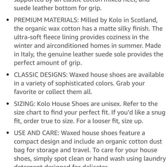 KOLO HOUSE SHOES . small - 9 in sole. NEW - Picture 5 of 6